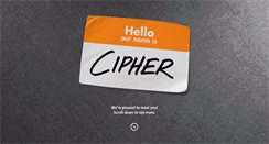 Desktop Screenshot of ciphercreativegroup.com